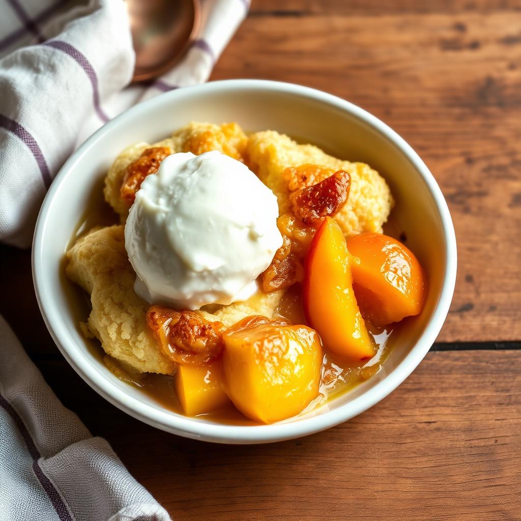 Warm Peach Cobbler